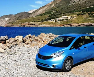 租赁 Nissan Note 的正面视图，在克里特岛, 希腊 ✓ 汽车编号 #1786。✓ Manual 变速箱 ✓ 0 评论。