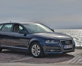 租赁 Audi A3 的正面视图，在布德瓦, 黑山共和国 ✓ 汽车编号 #1033。✓ Automatic 变速箱 ✓ 24 评论。