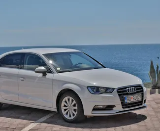 租赁 Audi A3 Sedan 的正面视图，在布德瓦, 黑山共和国 ✓ 汽车编号 #2042。✓ Automatic 变速箱 ✓ 19 评论。