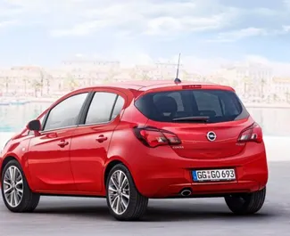 租赁 Opel Corsa 的正面视图，在克里特岛, 希腊 ✓ 汽车编号 #2352。✓ Manual 变速箱 ✓ 0 评论。