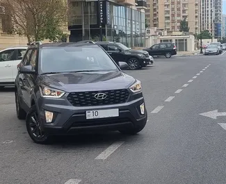 租赁 Hyundai Creta 的正面视图，在巴库, 阿塞拜疆 ✓ 汽车编号 #3494。✓ Automatic 变速箱 ✓ 0 评论。