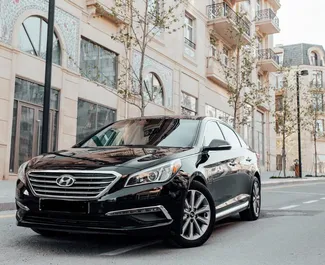 租赁 Hyundai Sonata 的正面视图，在巴库, 阿塞拜疆 ✓ 汽车编号 #3535。✓ Automatic 变速箱 ✓ 0 评论。