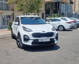 租赁 Kia Sportage 的正面视图，在巴库, 阿塞拜疆 ✓ 汽车编号 #3486。✓ Automatic 变速箱 ✓ 0 评论。