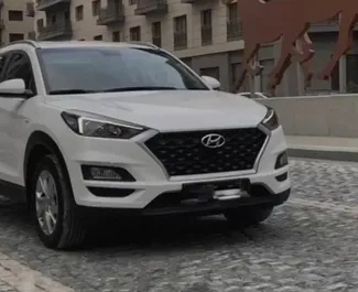 租赁 Hyundai Tucson 的正面视图，在巴库, 阿塞拜疆 ✓ 汽车编号 #3491。✓ Automatic 变速箱 ✓ 1 评论。