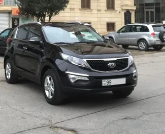 租赁 Kia Sportage 的正面视图，在巴库, 阿塞拜疆 ✓ 汽车编号 #3497。✓ Automatic 变速箱 ✓ 3 评论。