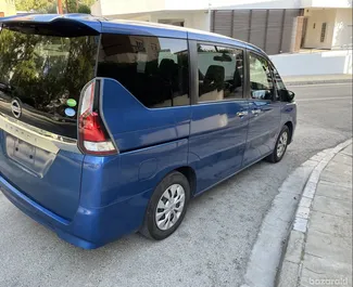 Nissan Serena 租赁。在 在塞浦路斯 出租的 舒适性, 小型货车 汽车 ✓ Without Deposit ✓ 提供 TPL, CDW, Young 保险选项。