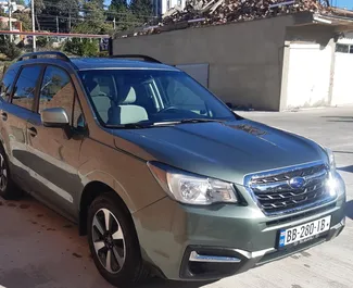 在 在格鲁吉亚 租赁 Subaru Forester 2018 汽车，特点包括 ✓ 使用 Petrol 燃料和 170 马力 ➤ 起价 109 GEL 每天。