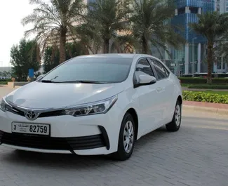 租赁 Toyota Corolla Sedan 的正面视图，在迪拜, 阿联酋 ✓ 汽车编号 #4861。✓ Automatic 变速箱 ✓ 0 评论。