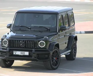 租赁 Mercedes-Benz G63 AMG 的正面视图，在迪拜, 阿联酋 ✓ 汽车编号 #6164。✓ Automatic 变速箱 ✓ 0 评论。