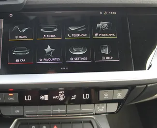 Audi A3 Sedan 2023 在 在迪拜 可租赁，具有 250 km/day 里程限制。