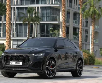 租赁 Audi RS Q8 的正面视图，在迪拜, 阿联酋 ✓ 汽车编号 #6645。✓ Automatic 变速箱 ✓ 0 评论。