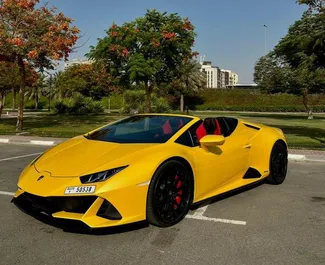 租赁 Lamborghini Huracan Evo Cabrio 的正面视图，在迪拜, 阿联酋 ✓ 汽车编号 #6802。✓ Automatic 变速箱 ✓ 0 评论。