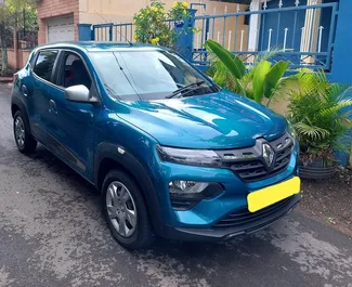 租赁 Renault KWID 的正面视图，在毛里求斯机场, 毛里求斯 ✓ 汽车编号 #7365。✓ Automatic 变速箱 ✓ 0 评论。