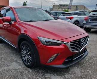 租赁 Mazda CX-3 的正面视图，在布尔加斯机场, 保加利亚 ✓ 汽车编号 #7445。✓ Automatic 变速箱 ✓ 0 评论。