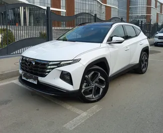 租赁 Hyundai Tucson 的正面视图，在巴库, 阿塞拜疆 ✓ 汽车编号 #7955。✓ Automatic 变速箱 ✓ 0 评论。