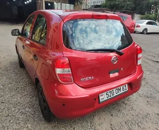 在 在亚美尼亚 租赁 Nissan Micra 2014 汽车，特点包括 ✓ 使用 Petrol 燃料和 80 马力 ➤ 起价 33 USD 每天。