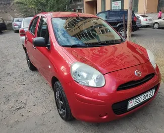 租赁 Nissan Micra 的正面视图，在埃里温, 亚美尼亚 ✓ 汽车编号 #6772。✓ Manual 变速箱 ✓ 0 评论。