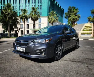 租赁 Subaru Impreza 的正面视图，在库塔伊西, 格鲁吉亚 ✓ 汽车编号 #9343。✓ Automatic 变速箱 ✓ 1 评论。