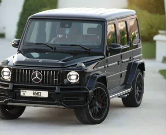 租赁 Mercedes-Benz G63 AMG 的正面视图，在迪拜, 阿联酋 ✓ 汽车编号 #6163。✓ Automatic 变速箱 ✓ 0 评论。