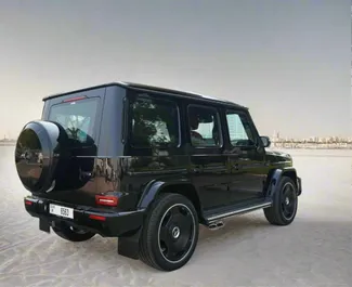 在 阿联酋 租赁 Mercedes-Benz G63 AMG 2022 汽车，特点包括 ✓ 使用 Petrol 燃料和 670 马力 ➤ 起价 1850 AED 每天。