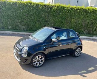 租赁 Fiat 500 Cabrio 的正面视图，在卡萨布兰卡, 摩洛哥 ✓ 汽车编号 #11048。✓ Automatic 变速箱 ✓ 1 评论。