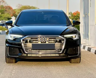 Audi A6 租赁。在 阿联酋 出租的 高级 汽车 ✓ Without Deposit ✓ 提供 TPL, SCDW, Passengers, Theft, No Deposit 保险选项。