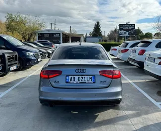 在 在阿尔巴尼亚 租赁 Audi A4 2015 汽车，特点包括 ✓ 使用 Petrol 燃料和 128 马力 ➤ 起价 32 EUR 每天。
