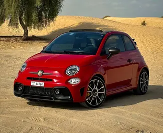 在 阿联酋 租赁 Abarth 695 Cabrio 2024 汽车，特点包括 ✓ 使用 Petrol 燃料和 185 马力 ➤ 起价 265 AED 每天。