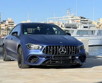 租赁 Mercedes-Benz CLA AMG 的正面视图，在阿利坎特, 西班牙 ✓ 汽车编号 #11736。✓ Automatic 变速箱 ✓ 0 评论。