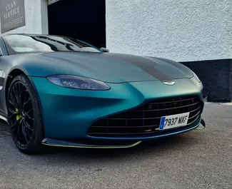 租赁 Aston Martin Vantage 的正面视图，在阿利坎特, 西班牙 ✓ 汽车编号 #11985。✓ Automatic 变速箱 ✓ 0 评论。
