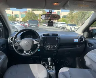 租赁 Mitsubishi Attrage 的正面视图，在迪拜, 阿联酋 ✓ 汽车编号 #11619。✓ Automatic 变速箱 ✓ 0 评论。