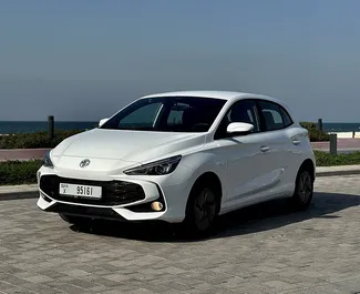 租赁 MG 3 的正面视图，在迪拜, 阿联酋 ✓ 汽车编号 #10811。✓ Automatic 变速箱 ✓ 1 评论。