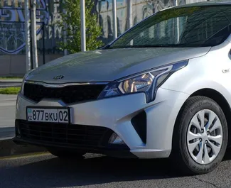 Kia Rio 租赁。在 在哈萨克斯坦 出租的 经济, 舒适性 汽车 ✓ Without Deposit ✓ 提供 TPL 保险选项。