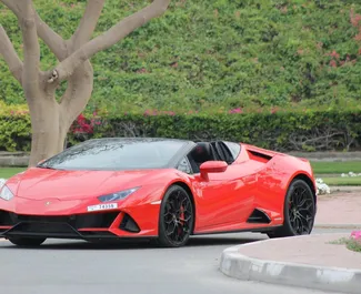 租车 Lamborghini Huracan Perfomante Spider #5998 Automatic 在 在迪拜，配备 5.2L 发动机 ➤ 来自 阿巴斯 阿联酋。