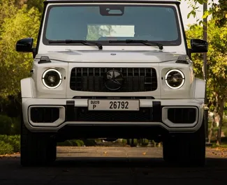 租赁 Mercedes-Benz G63 AMG 的正面视图，在迪拜, 阿联酋 ✓ 汽车编号 #6164。✓ Automatic 变速箱 ✓ 0 评论。