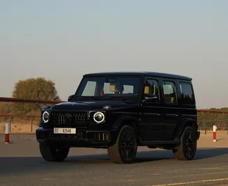 租赁 Mercedes-Benz G63 AMG 的正面视图，在迪拜, 阿联酋 ✓ 汽车编号 #15408。✓ Automatic 变速箱 ✓ 0 评论。