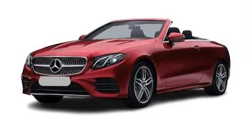 Mercedes-Benz E-Class Cabrio red